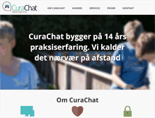 Tablet Screenshot of curachat.com
